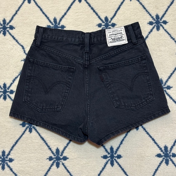 Levi's Pants - Levis Wellthread Collection Ribcage Black Denim Shorts